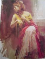 Pino Daeni - Impression oil painting.